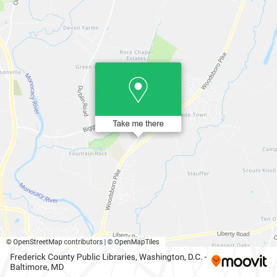 Frederick County Public Libraries map