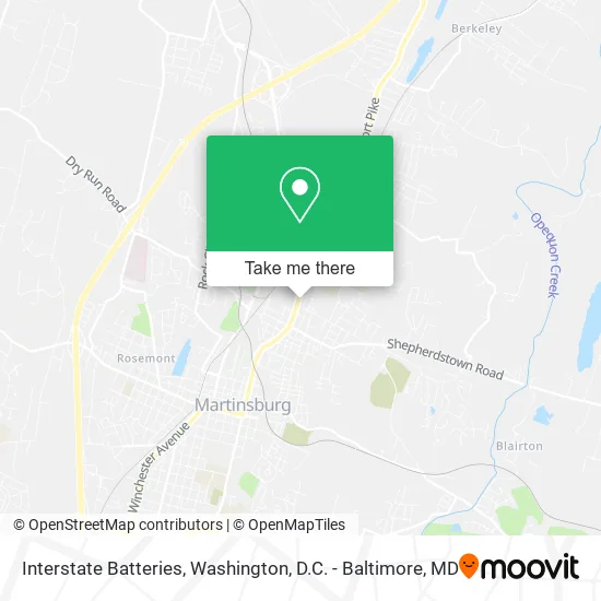 Interstate Batteries map