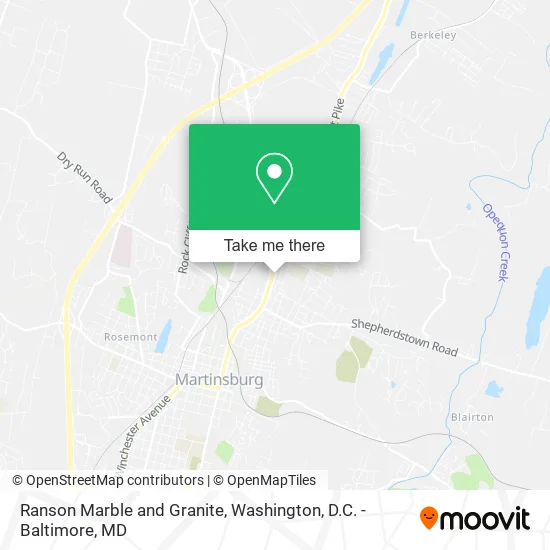 Ranson Marble and Granite map