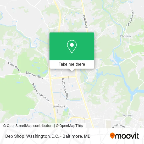 Deb Shop map