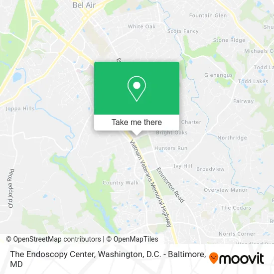 The Endoscopy Center map