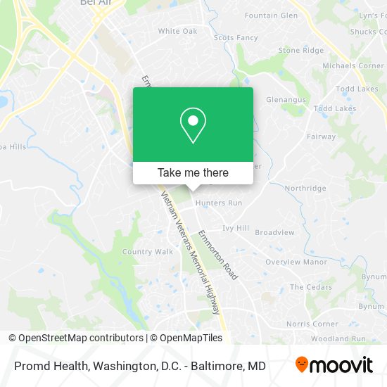 Mapa de Promd Health