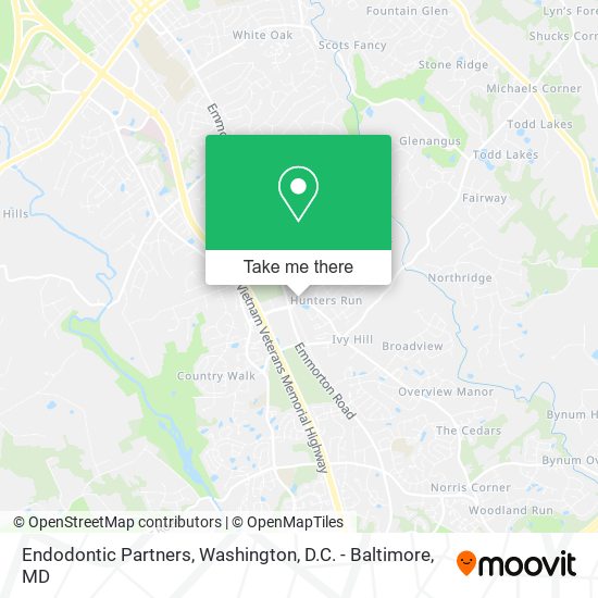 Mapa de Endodontic Partners