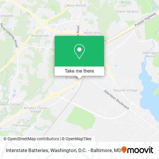 Interstate Batteries map