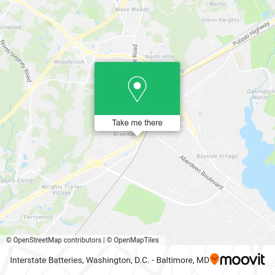 Interstate Batteries map