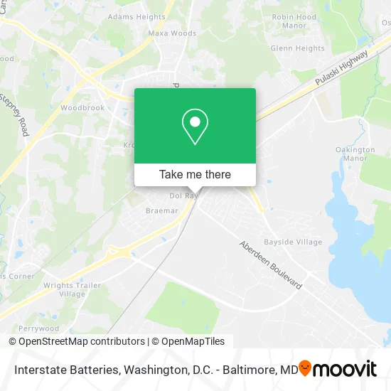 Interstate Batteries map