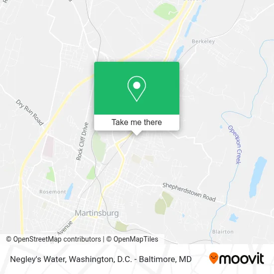Negley's Water map