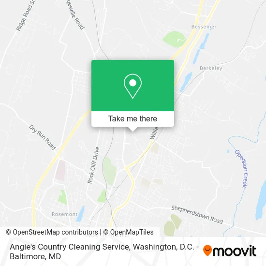 Angie's Country Cleaning Service map