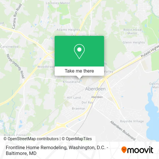 Frontline Home Remodeling map
