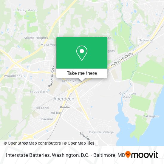 Interstate Batteries map