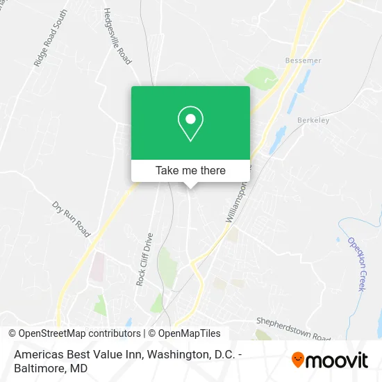 Americas Best Value Inn map