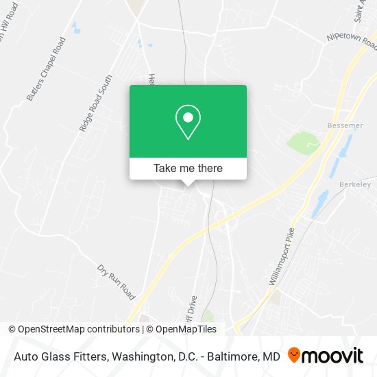 Auto Glass Fitters map