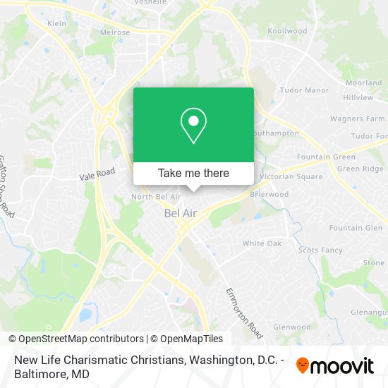 New Life Charismatic Christians map