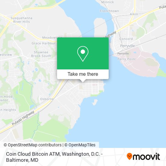 Coin Cloud Bitcoin ATM map