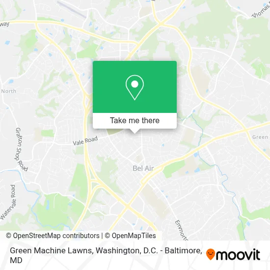 Green Machine Lawns map