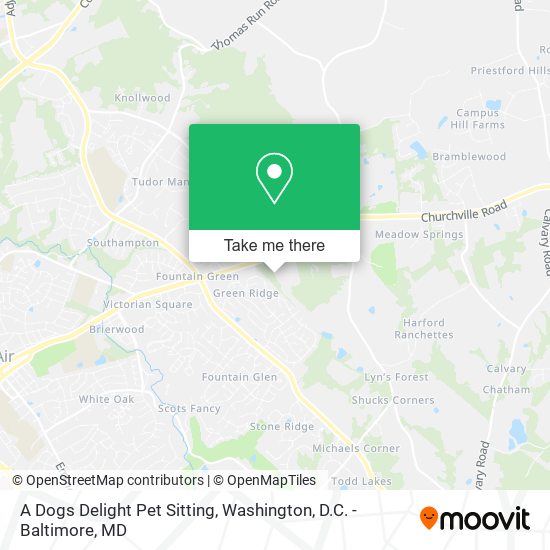 A Dogs Delight Pet Sitting map