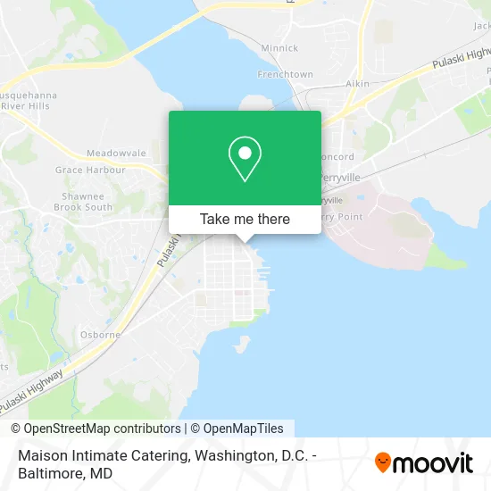 Maison Intimate Catering map
