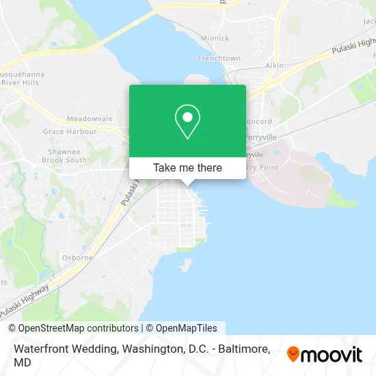 Waterfront Wedding map