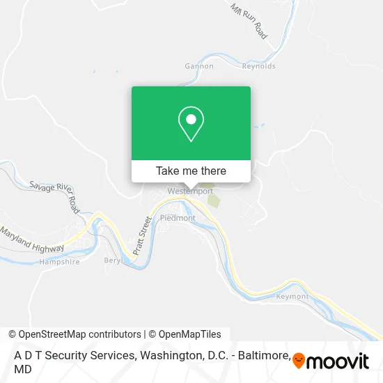 A D T Security Services map