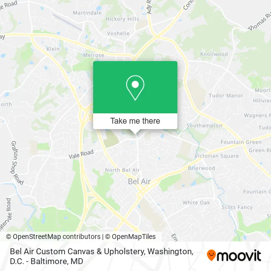 Bel Air Custom Canvas & Upholstery map