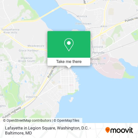 Lafayette in Legion Square map