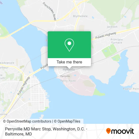 Perryville MD Marc Stop map