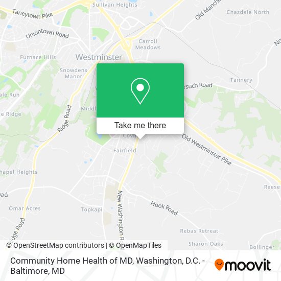 Community Home Health of MD map