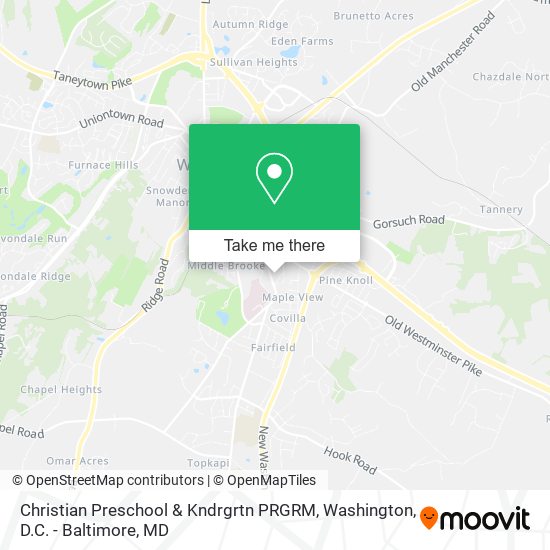 Christian Preschool & Kndrgrtn PRGRM map