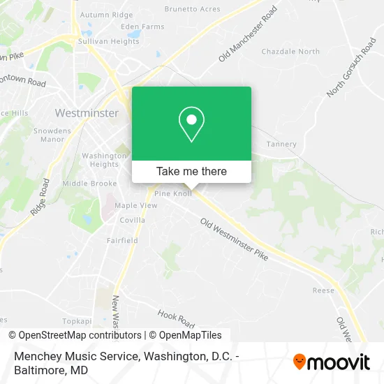 Menchey Music Service map