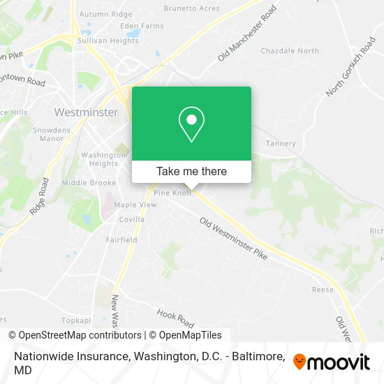 Nationwide Insurance map