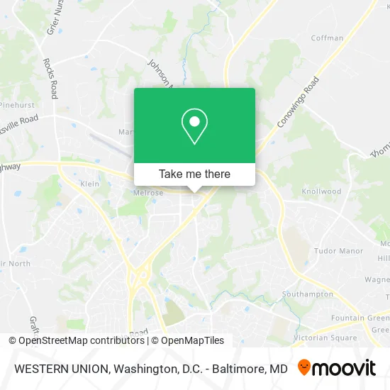 WESTERN UNION map