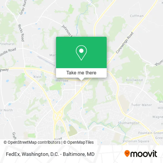 FedEx map