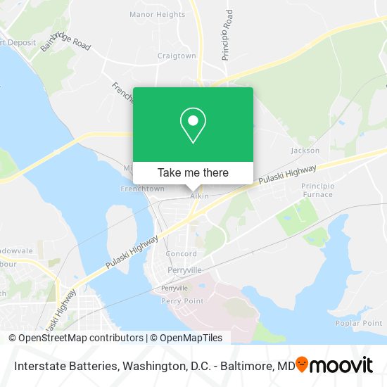 Interstate Batteries map