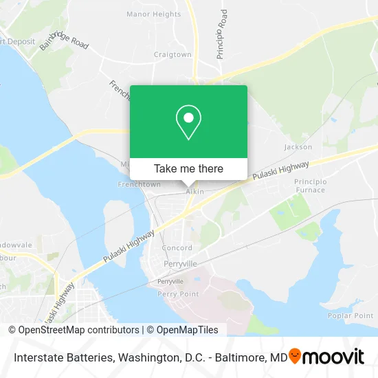 Interstate Batteries map