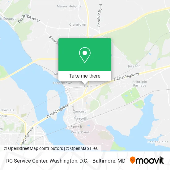 RC Service Center map