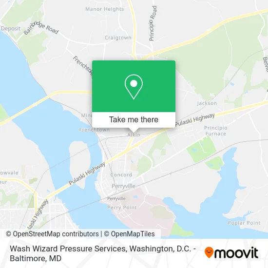 Wash Wizard Pressure Services map