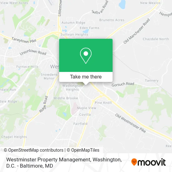 Westminster Property Management map