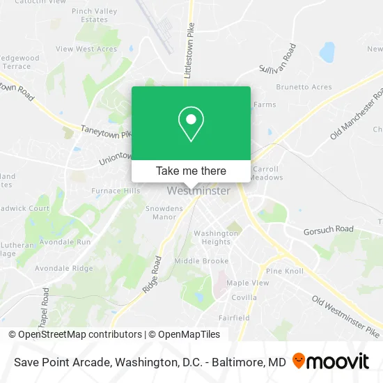 Save Point Arcade map