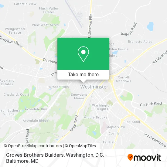 Groves Brothers Builders map