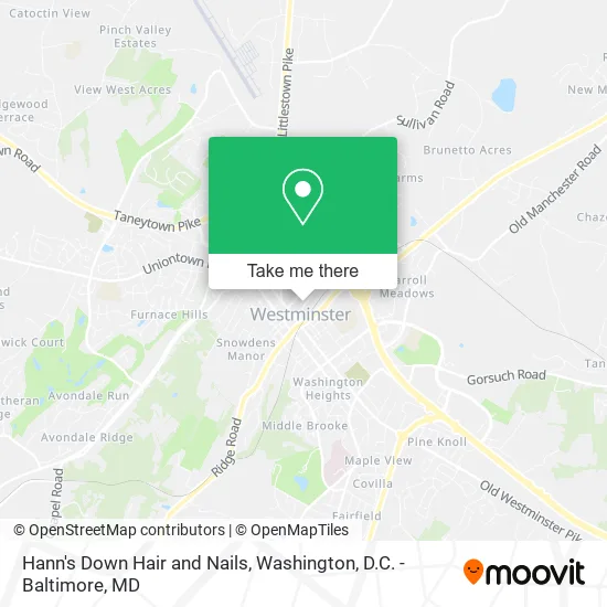 Hann's Down Hair and Nails map