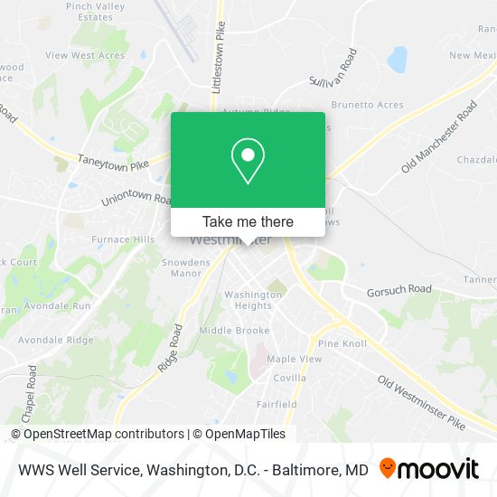 Mapa de WWS Well Service