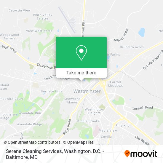 Serene Cleaning Services map