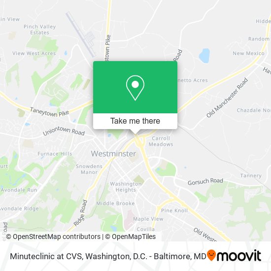 Mapa de Minuteclinic at CVS