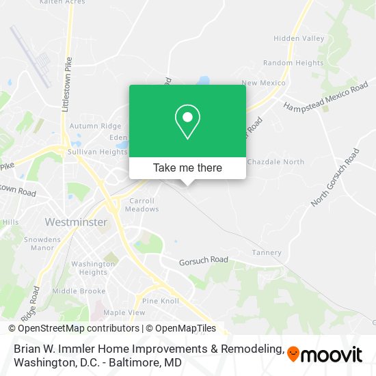 Brian W. Immler Home Improvements & Remodeling map
