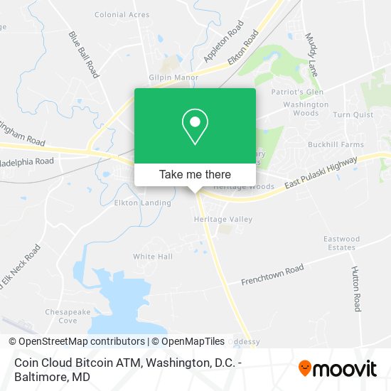 Mapa de Coin Cloud Bitcoin ATM