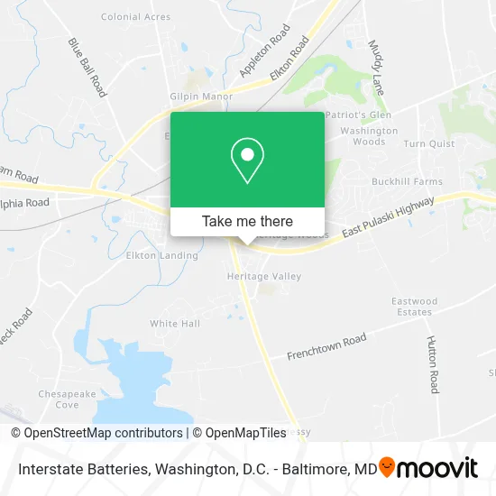 Interstate Batteries map