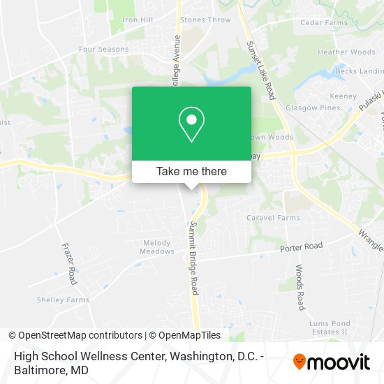 High School Wellness Center map