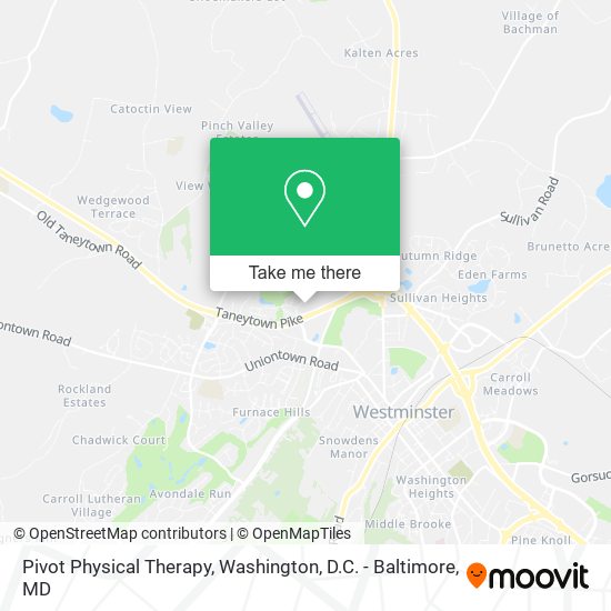 Pivot Physical Therapy map