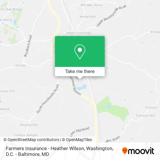 Farmers Insurance - Heather Wilson map