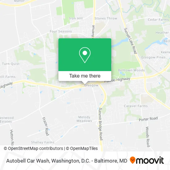 Autobell Car Wash map